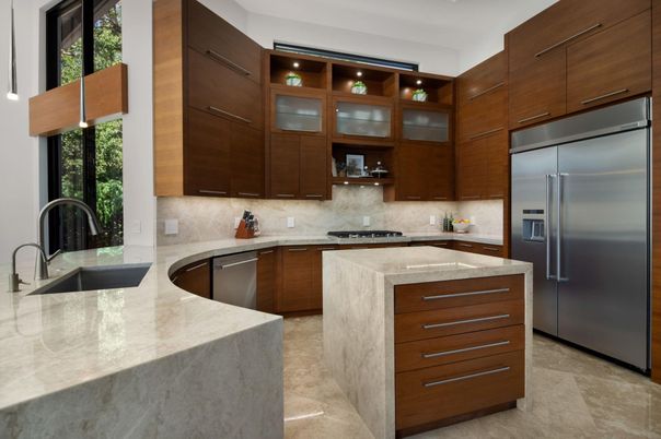 Interior, Kitchen, Recessed Lighting, Stainless Steel Appliances