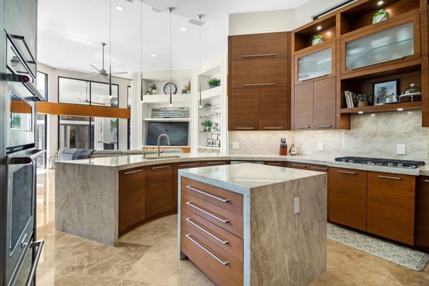 Interior, Kitchen, Pendant Lights, Recessed Lighting, Stainless Steel Appliances