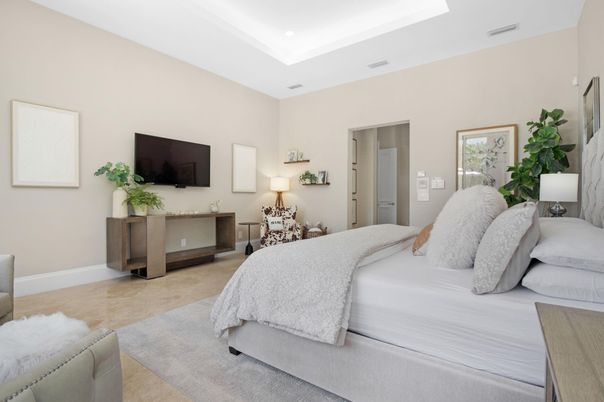 Bedroom, Interior, Recessed Lighting