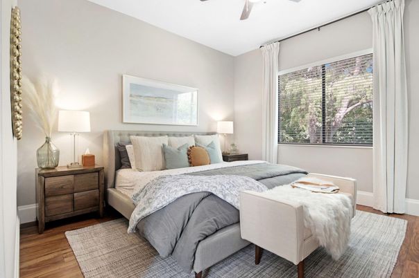 Bedroom, Interior, Wood Texture Flooring