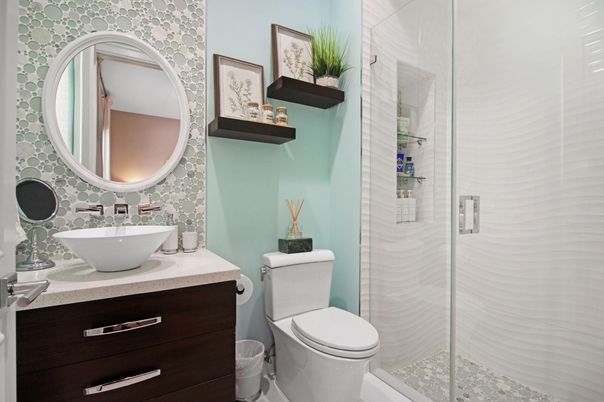 Bathroom, Glass Shower, Interior