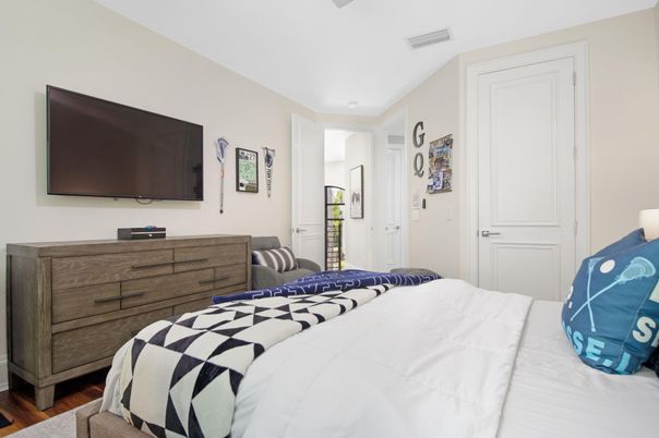Bedroom, Interior, Wood Texture Flooring