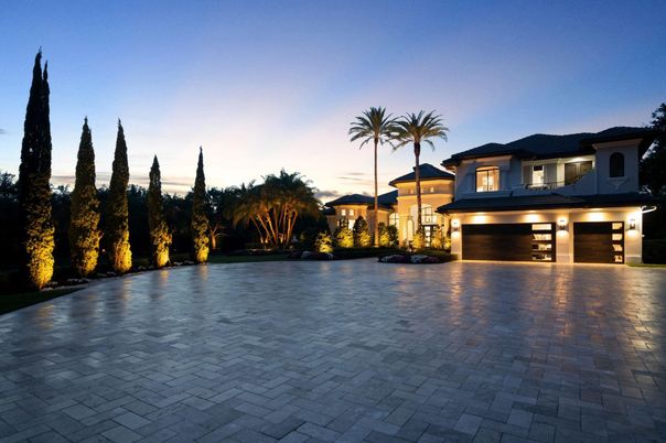 Attached, Backyard, Exterior, Facade, Mediterranean