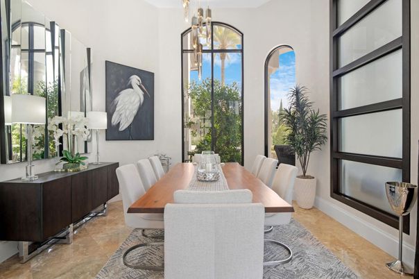 Dining room, Interior, Pendant Lights