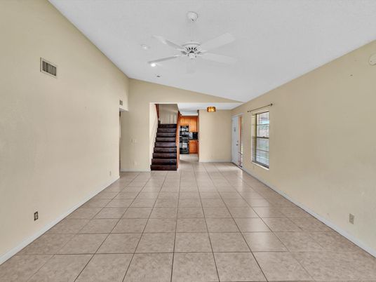 Empty room, Interior, Kitchen, Recessed Lighting