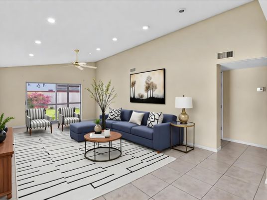 Interior, Living room, Recessed Lighting