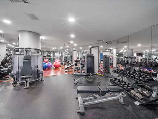 Fitness Equipment, Gym, Interior, Recessed Lighting
