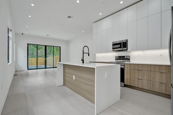 Interior, Kitchen, Recessed Lighting, Stainless Steel Appliances