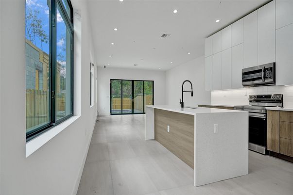 Interior, Kitchen, Recessed Lighting, Stainless Steel Appliances