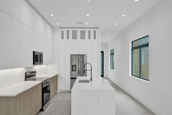 Interior, Kitchen, Recessed Lighting, Stainless Steel Appliances