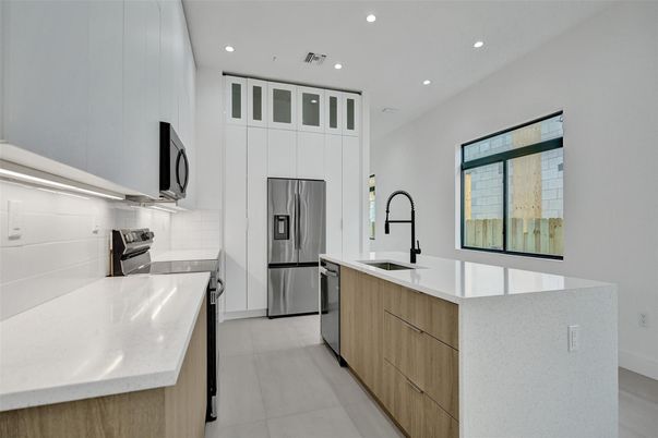 Interior, Kitchen, Recessed Lighting, Stainless Steel Appliances