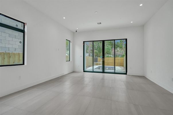 Empty room, Interior, Recessed Lighting
