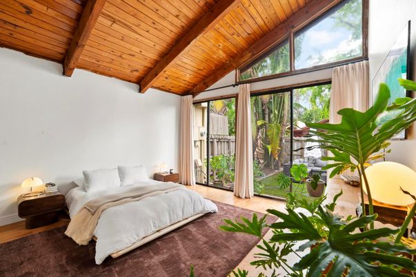 Bedroom, Interior, Wooden Beams, Wooden Ceilings, Wood Texture Flooring