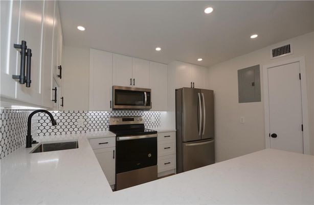 Interior, Kitchen, Recessed Lighting, Stainless Steel Appliances