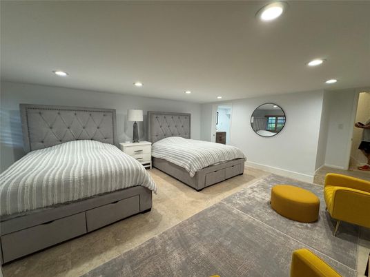 Bedroom, Interior, Recessed Lighting