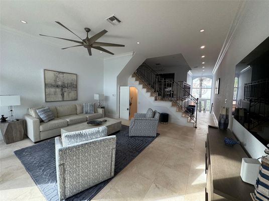 Interior, Living room, Recessed Lighting