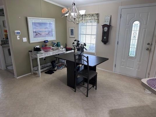 Chandelier, Home Office, Interior