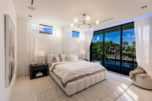 Bedroom, Interior, Pendant Lights, Recessed Lighting