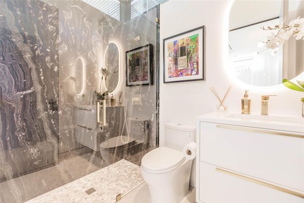 Bathroom, Glass Shower, Interior