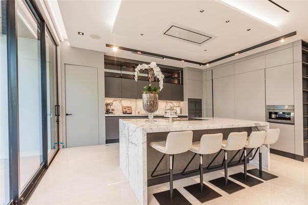 Interior, Kitchen, Recessed Lighting, Stainless Steel Appliances