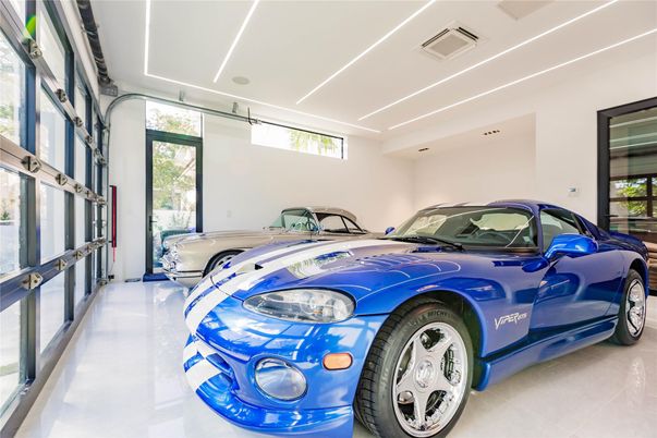 Garage, Interior, Recessed Lighting
