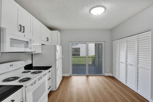 Interior, Kitchen, Wood Texture Flooring