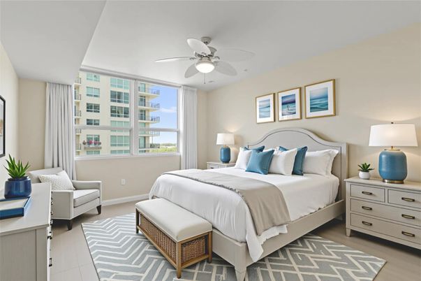 Bedroom, Interior, Water, Wood Texture Flooring