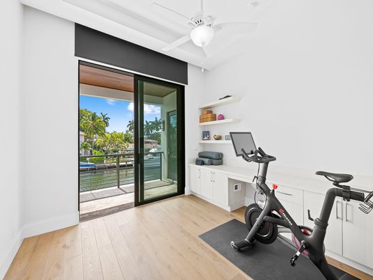 Fitness Equipment, Interior, Wood Texture Flooring