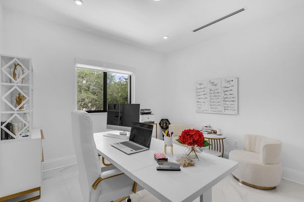 Home Office, Interior, Recessed Lighting