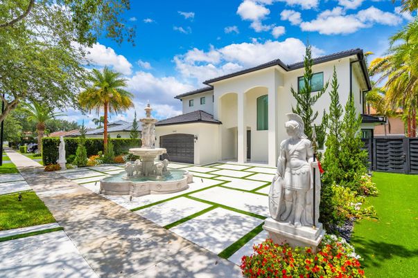 Attached, Backyard, Exterior, Facade, Mediterranean