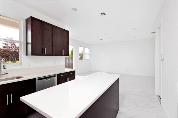 Interior, Kitchen, Marble, Recessed Lighting