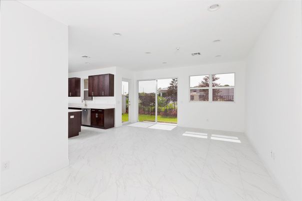 Interior, Kitchen, Marble, Recessed Lighting
