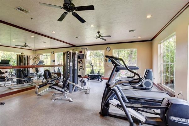 Fitness Equipment, Gym, Interior, Recessed Lighting