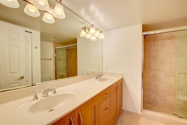 Bathroom, Dual Sink Vanities, Glass Shower, Interior
