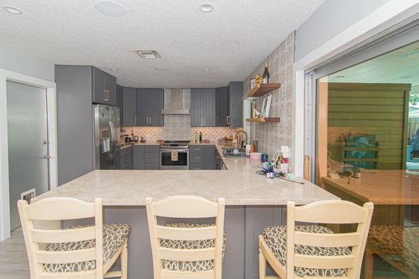 Interior, Kitchen, Recessed Lighting, Stainless Steel Appliances