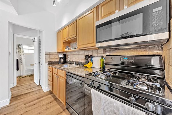 Interior, Kitchen, Wood Texture Flooring