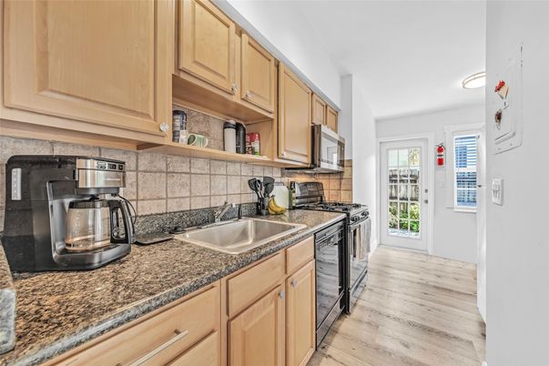 Interior, Kitchen, Wood Texture Flooring
