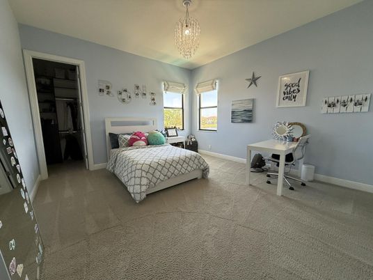 Bedroom, Chandelier, Home Office, Interior