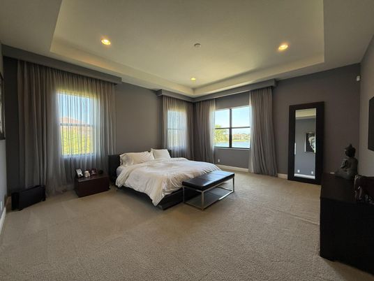 Bedroom, Interior, Recessed Lighting