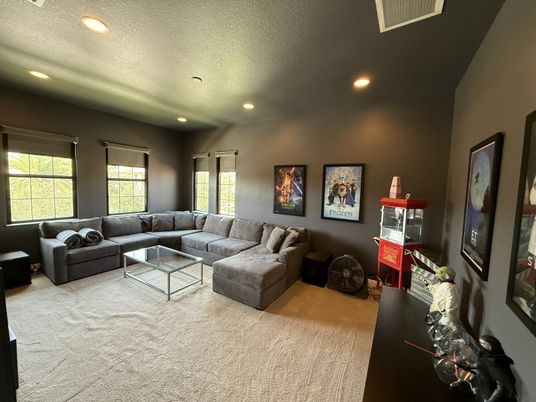 Interior, Living room, Recessed Lighting