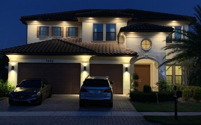 Attached, Exterior, Facade, Mediterranean