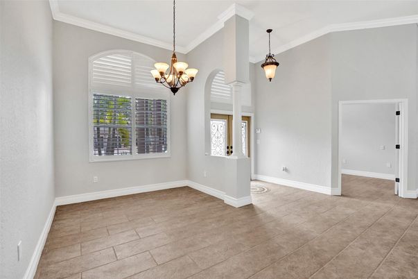 Chandelier, Empty room, Interior, Pendant Lights
