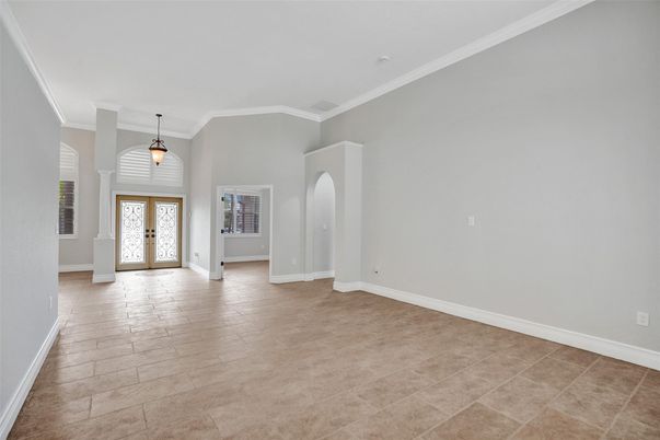 Empty room, Interior, Pendant Lights