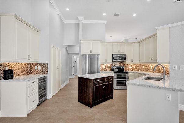 Interior, Kitchen, Recessed Lighting, Stainless Steel Appliances