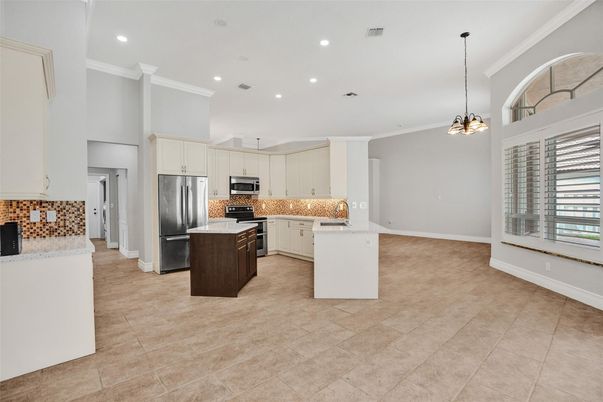 Interior, Kitchen, Pendant Lights, Recessed Lighting, Stainless Steel Appliances