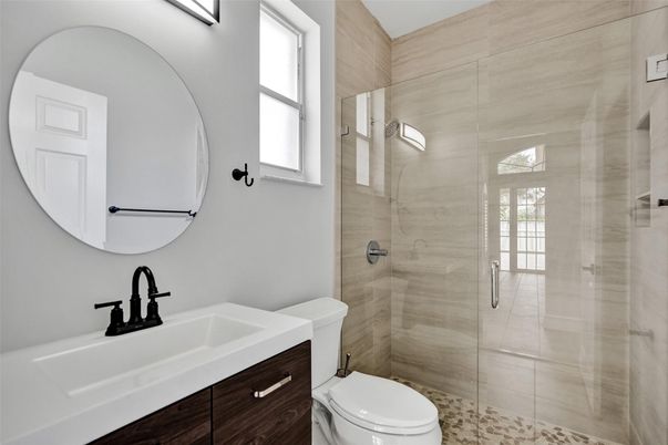 Bathroom, Glass Shower, Interior