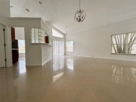 Empty room, Interior, Pendant Lights