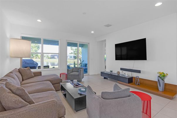 Interior, Living room, Recessed Lighting