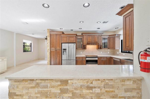 Interior, Kitchen, Recessed Lighting, Stainless Steel Appliances