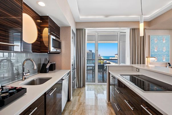 Interior, Kitchen, Pendant Lights, Recessed Lighting, Stainless Steel Appliances, Water